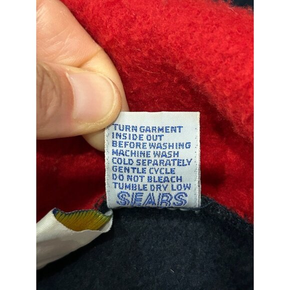 Trader Bay Colorblock Half Zip Pullover Hoodie Black Red Sz Medium Relaxed Cozy - Picture 8 of 10